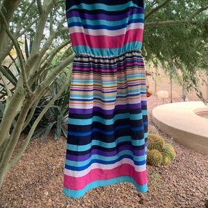 Super cute rainbow striped dress size 4p